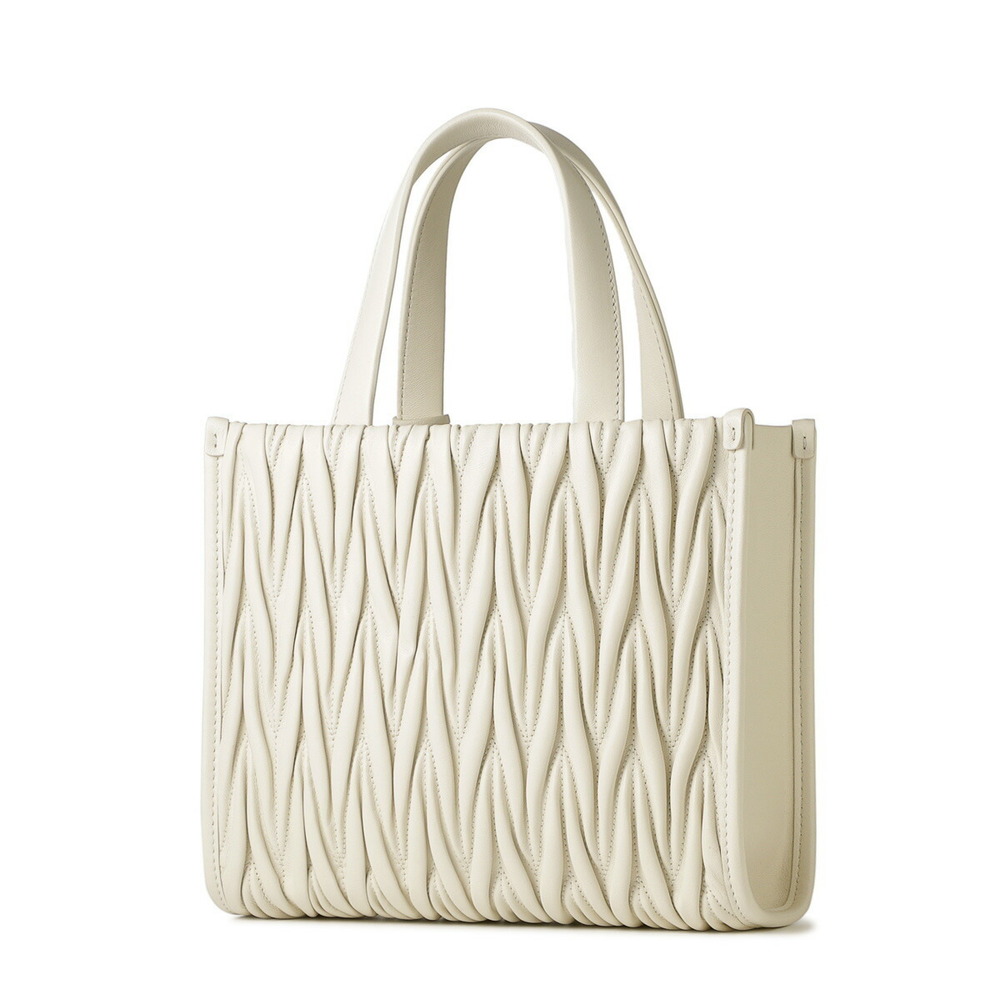 Miu Miu Matelass Nappa Leather 2way Tote Bag White - image 4